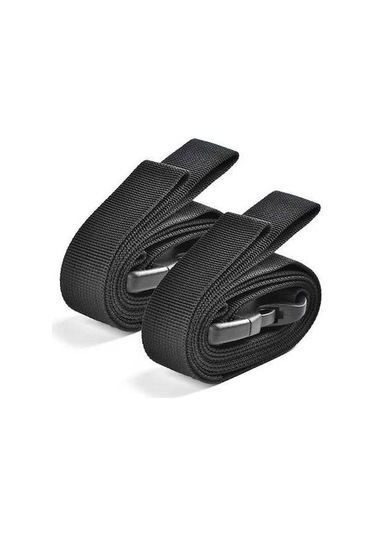 Dancemonkey 2 Adet Hızlı Açılır Tokalı 135cm Pp Kayış - Kamp Ve Turistik Kullanım İçin Siyah Siyah