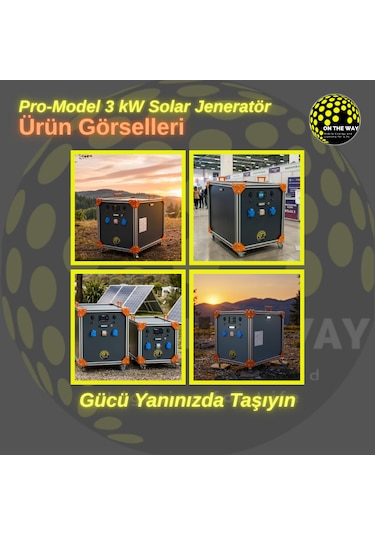 Otw Pro-model 3000w Mobil Güç İstasyonu Lifepo4 Bataryalı Solar Jeneratör