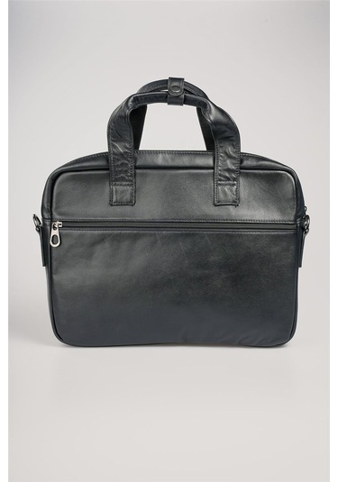 Ççs 71471 Hakiki Deri Evrak Çantası Siyah