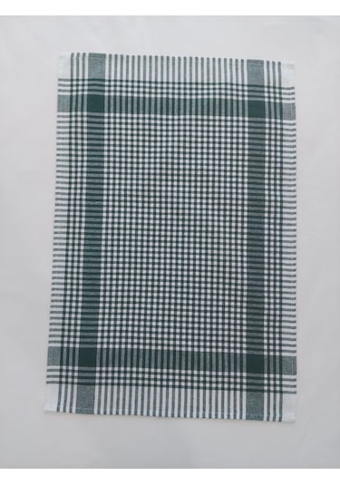 Pamuklu Yeşil Renkli Pöti Kareli 4'lü Kurulama Bezi,peçete