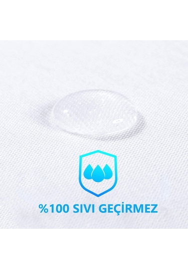 Dört Mevsim Tek Kişilik Alez Fitted Sıvı Geçirmez Yatak Koruyucu (439682107)