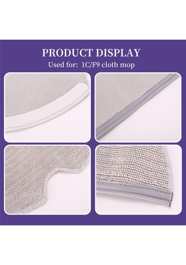 Sointeresting Mijia 1c Dreame F9 Süpürme Paspas Pedi Robot Süpürge Aksesuarları İçin 3 Adet Yedek Paspas Bezi