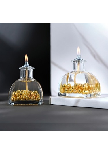 Imperiums Gold Pearl Dekoratif Kandil Mum