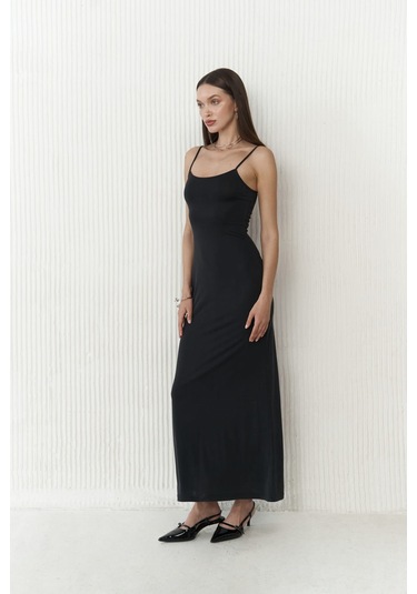 Ferry Siyah Basic Elbise Siyah