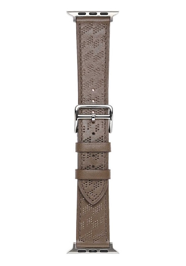 Teknocep Watch 44mm Uyumlu Krd-76 Pu Deri Kordon Strap Kayış Clo- Gri