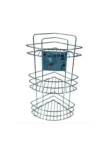 Ece 3 Katlı Paslanmaz Metal Köşelik 55 Cm 1 Adet Çok Renkli