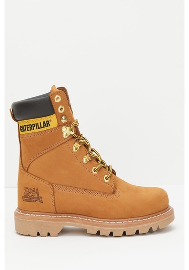 Cat 015G100104 Montana Kadın Bot - Bal Rengi Nubuk Hardal