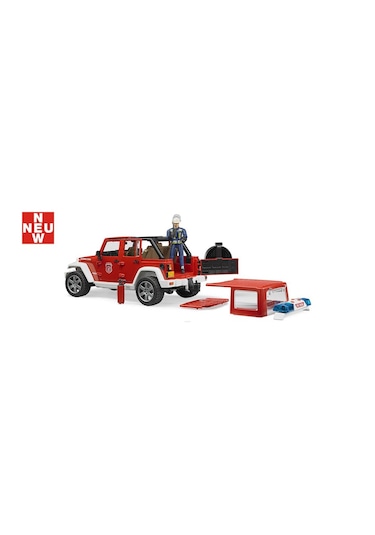Bruder Jeep Wrangler Rubicon İtfaiye ve İtfaiyeci  Br02528