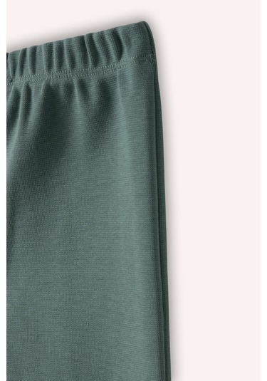 Kız Çocuk Tayt Yeşil Çok Renkli