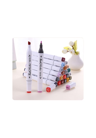 Xiyyadms 30 Renkli Çift Uçlu Kalem - Su Geçirmez, Hızlı Kuruyan Sanat Markerları İle Çizim Ve Yazı İçin Taşıma Çantası Hediyelik Diğer