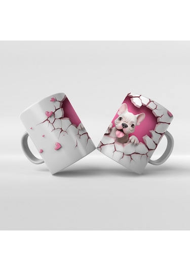 Baskılı Kupa Bardak Sevimli Köpekler - 16