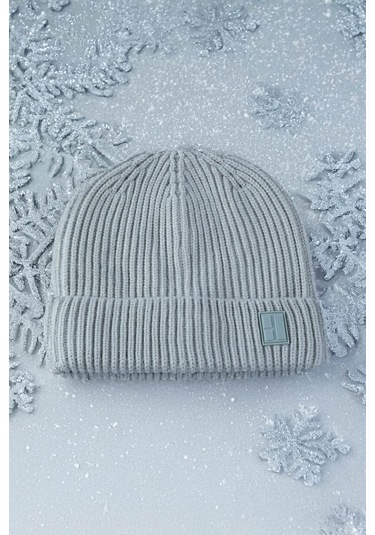 Gri Düz Örgü Bere 323024etc001 007 Gri