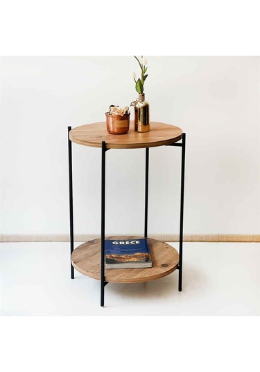 Yuvarlak Orta Sehpa Dekoratif Zigon Sehpa 5243