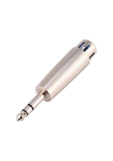 Lemestar 4 Adet 3-pin Xlr Dişi - Stereo 6.35mm 1/4" Adaptörü: Çinko Alyüminyum Kasa, Yüksek İletkenlik, Dayanıklı, Mikrofon/mikser Uyumlu