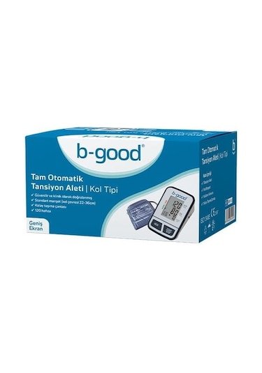 B-good Tam Otomatik Kol Tipi Hafızalı Tansiyon Aleti