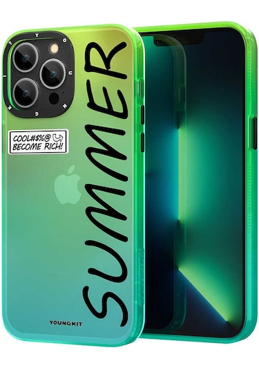 Youngkit Apple Uyumlu iPhone 13 Pro Kılıf YoungKit Summer Serisi Kapak ZORE-267418