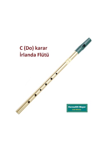Hermann Mayer Hmıf C (Do) Pirinç İrlanda Flütü (Irish Whistle)