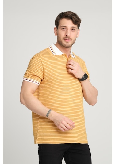 Alexander Gardi Alexandergardı Çizgili Polo Yaka T-shirt E23-0046 001