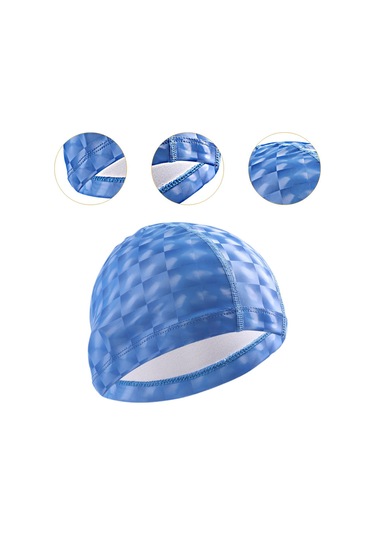 Suntek Yüzme Boneleri Saçları Kuru Tutar Havuz Şapkası Mavi
