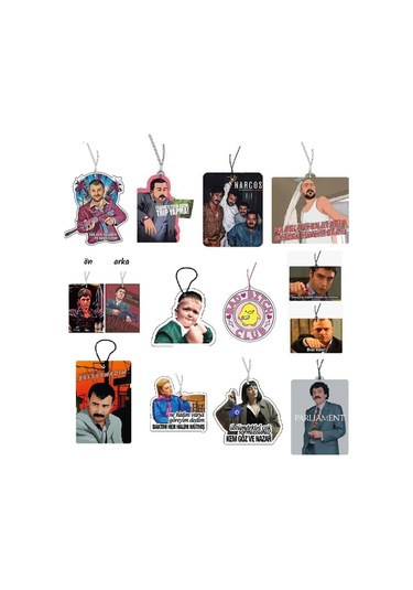 Ekonomik Eğlenceli Figür Araç Ayna Asma Kokusu 12 Adet Farkli Koku Oto Koku Model2112