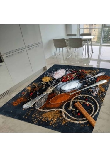 Halıportalı Üç Boyutlu Kaymaz Taban Mutfak Halısı Yolluk I-B-468