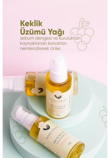Bade Natural Bebek Konak Karşıtı Kuru Saç Derisi Doğal Bakım Yağı