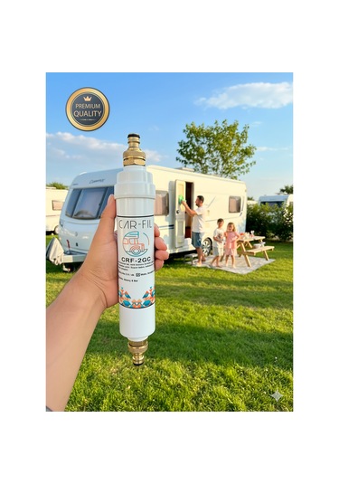 Car-fil Karavan & Tekne Su Deposu Klor, Kötü Koku Ve Renk Giderici Premium Filtre
