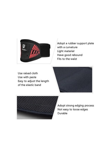 Primepickings Ghost Racing Gr-hy01 Motosiklet Donanım Lokomotif Düşme Önleyici Bel Koruyucu Kırmızı-siyah Diğer