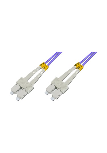 Beek Sc - Sc Fiber Optik Patch Kablo, Multimode Om 4 50/125 Duplex, 3.0mm, Lszh, 1 Metre