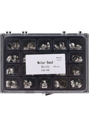 Samdoo 80 Adet Porselen Diş Protezi, İç Diş Protezleri, Diş Sağlığı Koruyucu, 16-35 Numara, Roth Modeli, Tekerlekli Diş Protezi Seti