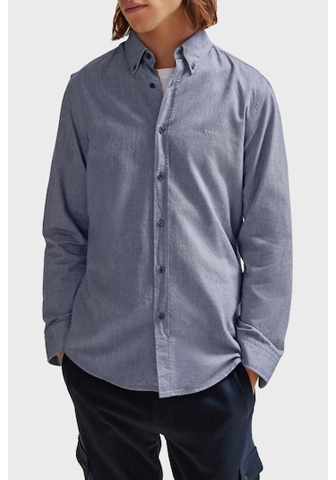 Boss Erkek Gömlek 50489341 418 Açık Mavi Açık Mavi