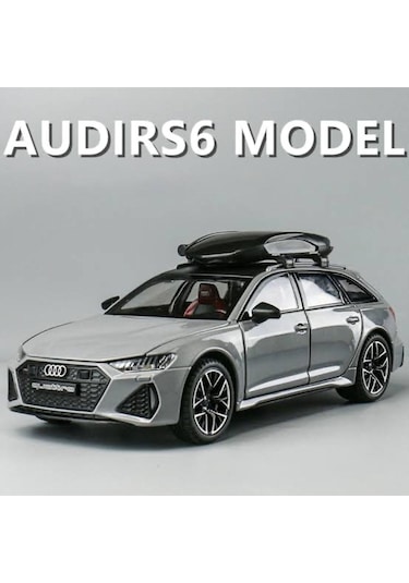 Audi Rs6 1:32 Metal Maket Araba Gri Birebir Wagon