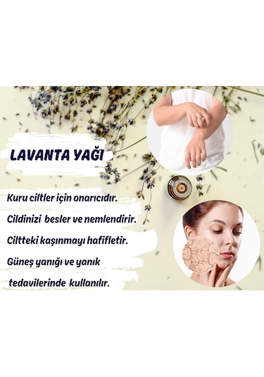 %100 Saf Lavanta Uçucu Yağı 20 Ml - Doğal Ve Sakinleştirici Terapi Yağı 20 ML