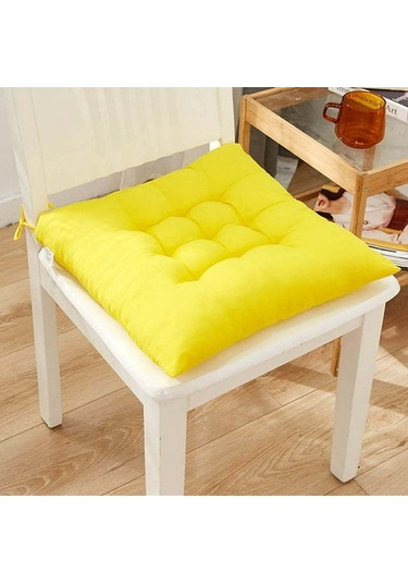 Xiyyadms Corn Sarı Poliester Sandalye Yastığı - Ev Bahçe Ofis Kullanıma Uygun, Konforlu, Nefes Alıcı, Sağlıklı Oturma Deneyimi DiğER
