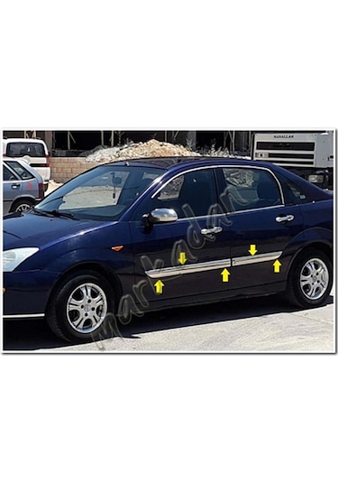 Db Chrome Ford Focus Krom Yan Kapı Çıtası 1998-2005 4 Parça P.çelik