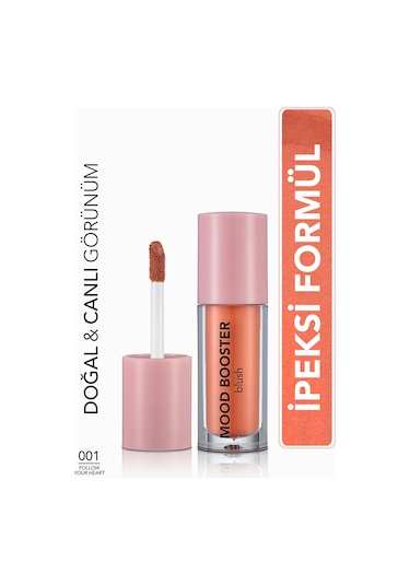 Flormar Yoğun Pigmentli Likit Allık (TURUNCU) - Mood Booster Lbl. - 001 Follow Your Heart - 8682536043700