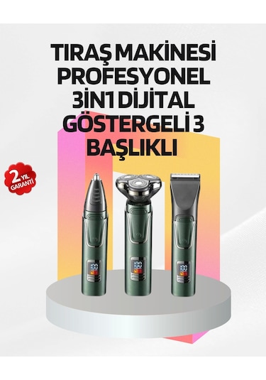 Kablosuz Şarjlı Çok Amaçlı Tıraş Makinesi