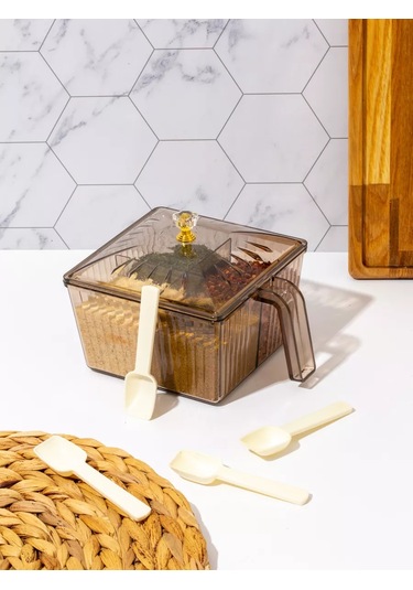 Muscari Home Bölmeli Baharat Ve Baharatlar Düzenleyici 233092284 Gri