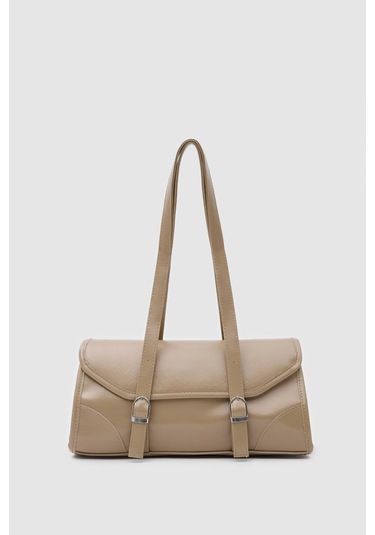 Shule Bags Lue Vintage Baget Çanta Bej