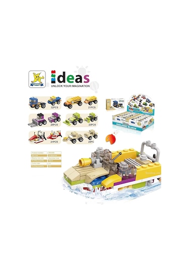 Kızılkaya Ideas Arabalar 2in1 21 Parça Sm208b-05