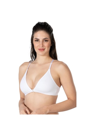 Emay Bayan Modal Pamuklu Önden Açmalı İçi Boş Sporcu Sütyen 1416