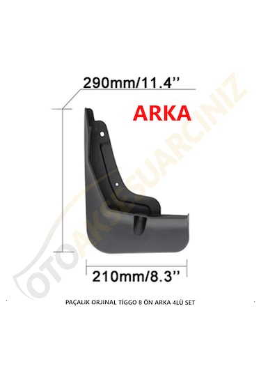 Chery Tiggo 8 Paçalık Ön Arka Tozluk Set