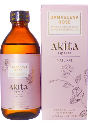 Akita Doğal Yağı Alınmamış Gül Suyu Cam Şişe 200 ML