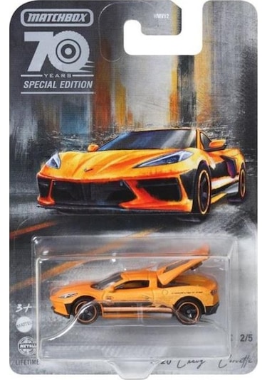 Matchbox 70. Yıla Özel Tekli Arabalar Chevy Corvette Hmv14