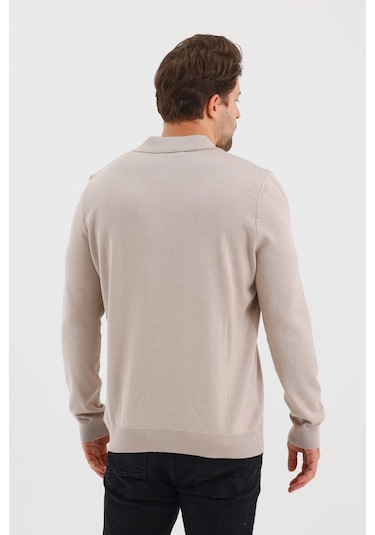 Alexander Gardi Alexandergardı Düğmeli Polo Yaka Regular Fit Kazak E24-eze-36 001
