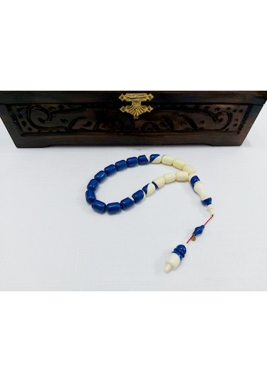 Ahmet Özdemir Usta İmzalı Eski Mavi Beyaz Bilardo Topu 9,5 X 13