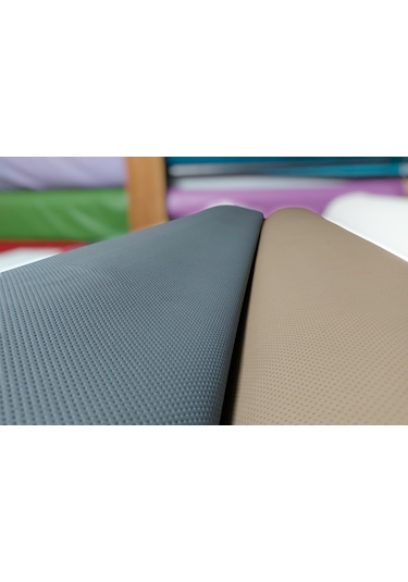 Gri Renk Delikli Suni Deri Oto Tavan Döşeme . Mobilya . Çanta 1 Metre