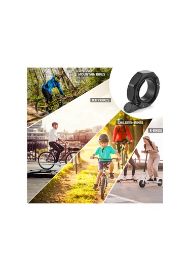 Geeksen Alüminyum Bisiklet Zili 2 Adet - 85-95 Db Güçlü Ses - Dağ Ve Yol Bisikletleri İçin - 22.2-31.8mm Direksiyon Uyumlu Çok Renkli