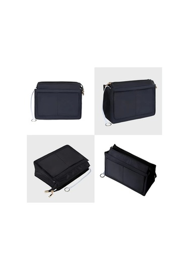 Fochsia S Gri Çok Cepli Dayanıklı Kadın Çantası Organizer İç Düzenleyici Saklama Torbası Ahşap