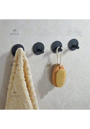 Kangvka Stainless Steel Suya Ve Yağa Dayanıklı Yapıştırıcı Kanca - Bez, Havlu, Banyo Ruhsati, Çanta Takibi İçin 2 Adet 8 Pound Yüke Kadar Diğer